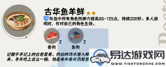 原神4.4版本都有哪些新增食谱？全面汇总原神4.4版本新食谱信息