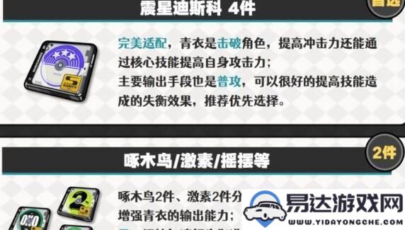 绝区零青衣驱动搭配技巧分享：如何选择最佳组合？