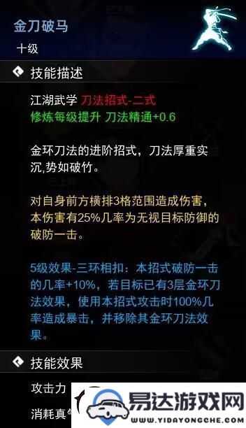 逸剑风云决刀法武学系统详解及刀法收集攻略分享